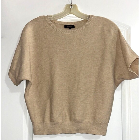 Quince Women’s Lightweight Cotton Cashmere Link Stitch Dolman Sweater size XS - Picture 2 of 9